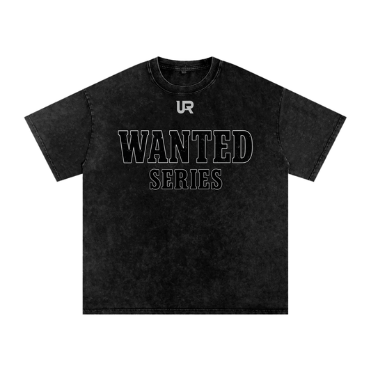 WANTED SERIES #01 Snow Washed Oversized Cotton T-Shirt