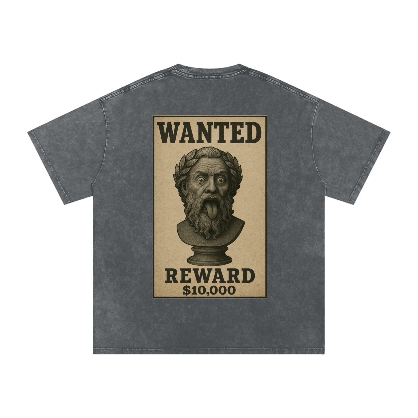 WANTED SERIES #01 Snow Washed Oversized Cotton T-Shirt