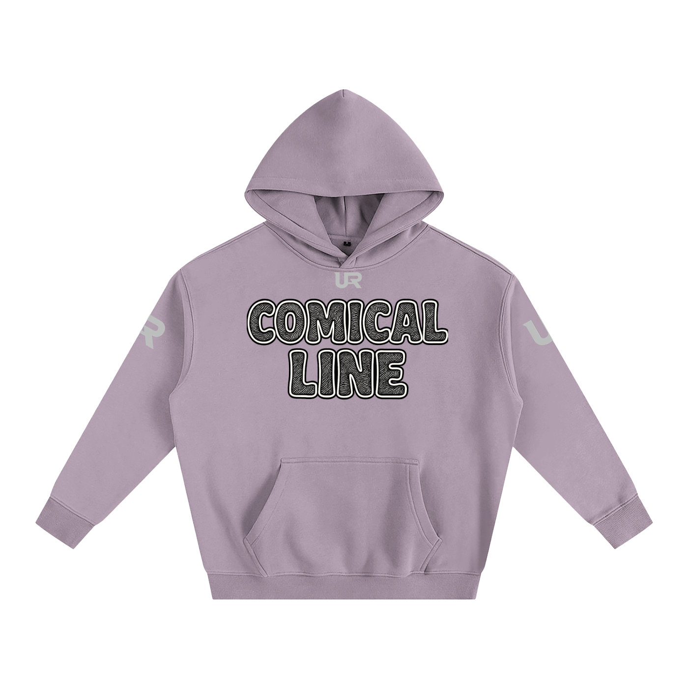 Comical line #01 Oversize Fleeced Hoodie