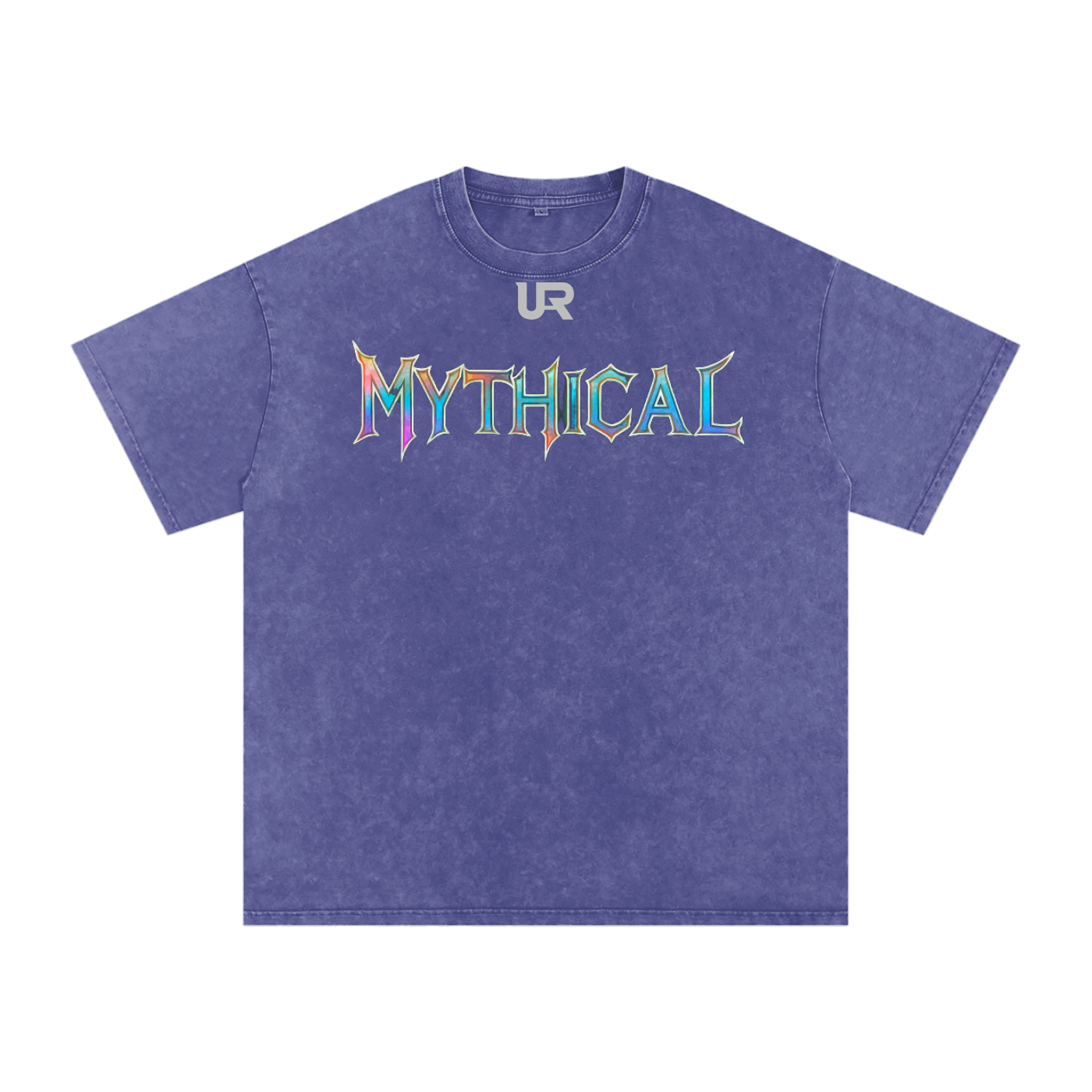 Mythical Flame, Snow Washed Oversized Cotton T-Shirt
