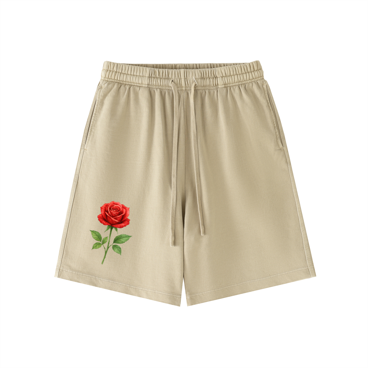YEWARR ROSE, Vintage Wash Cotton Shorts