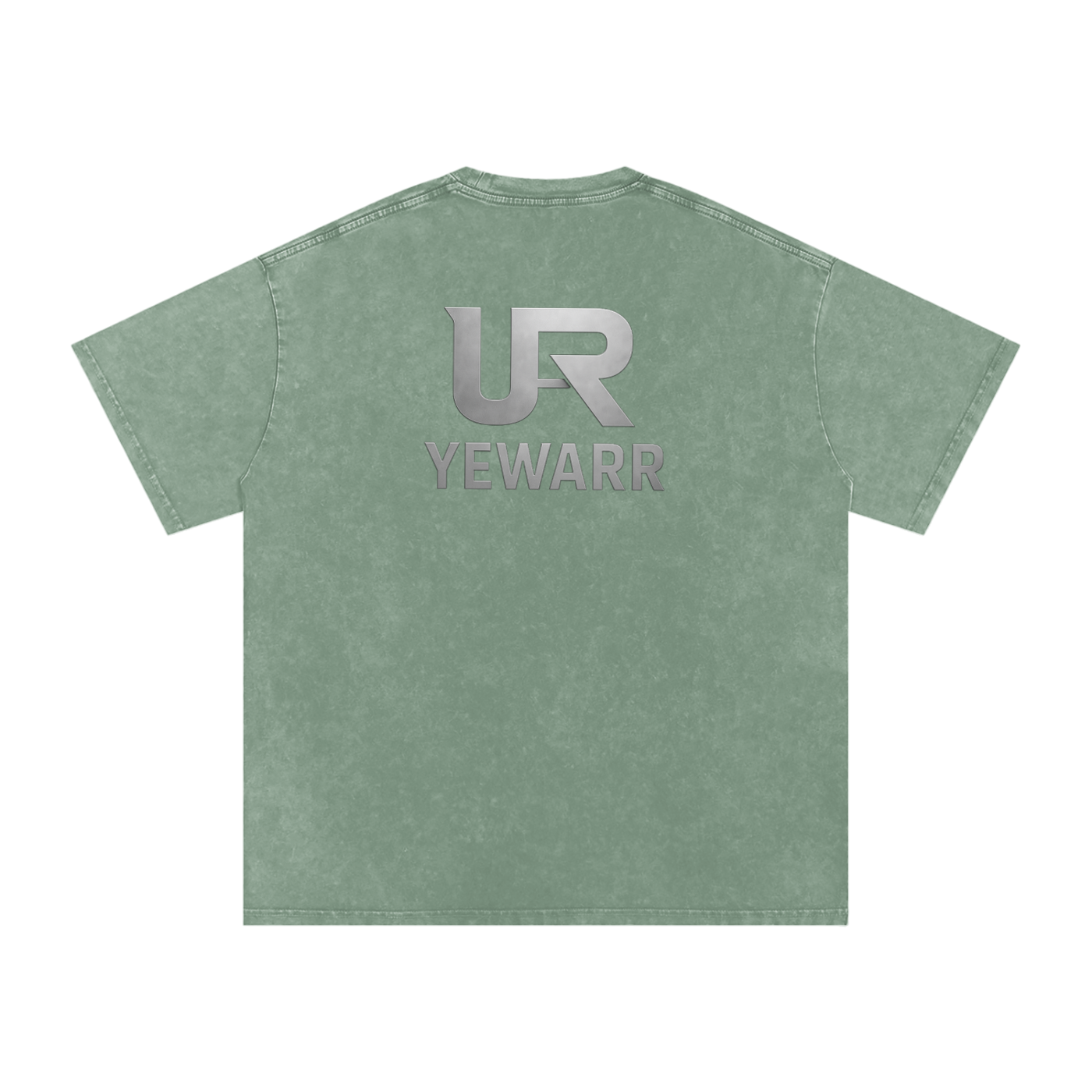 ANCIENT FLAME, Snow Washed Oversized Cotton T-Shirt