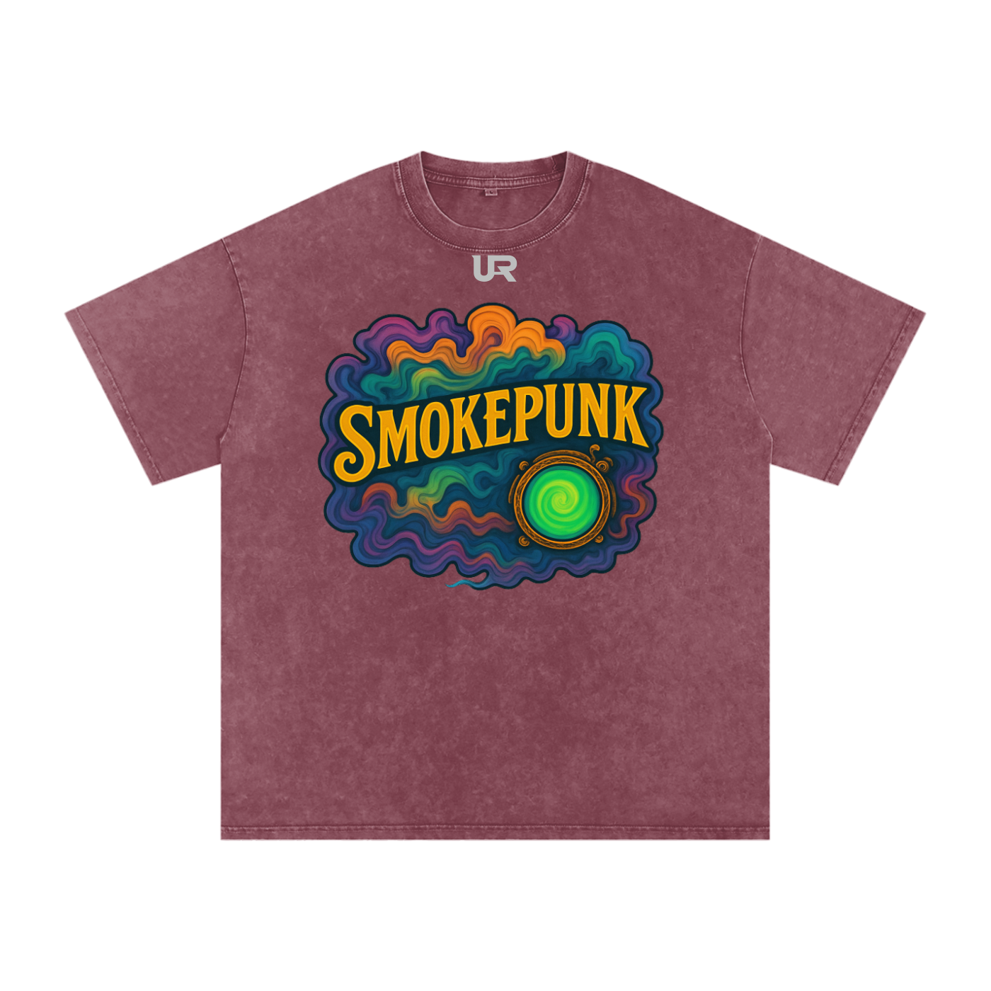 SMOKEPUNK #01 Snow Washed Oversized Cotton T-Shirt