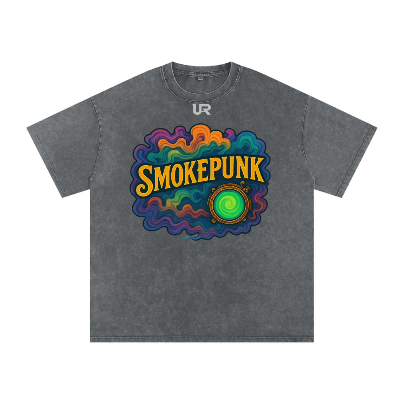 SMOKEPUNK #01 Snow Washed Oversized Cotton T-Shirt