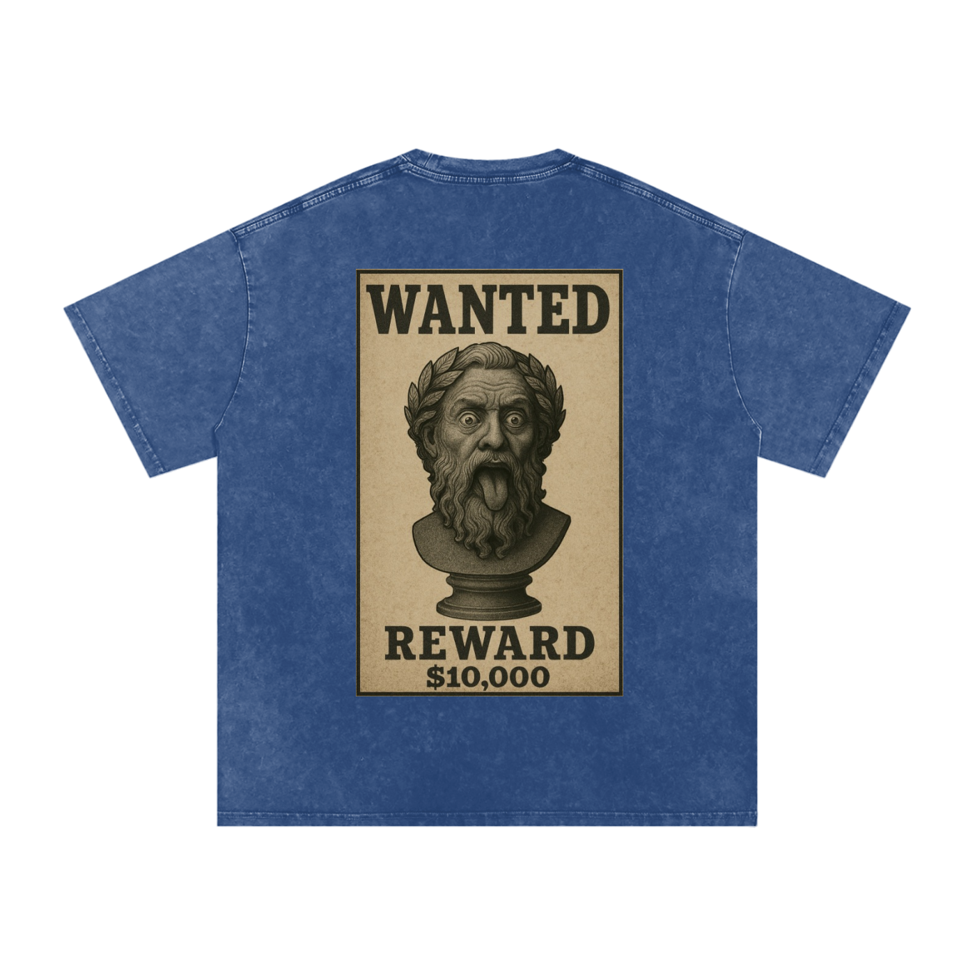 WANTED SERIES #01 Snow Washed Oversized Cotton T-Shirt
