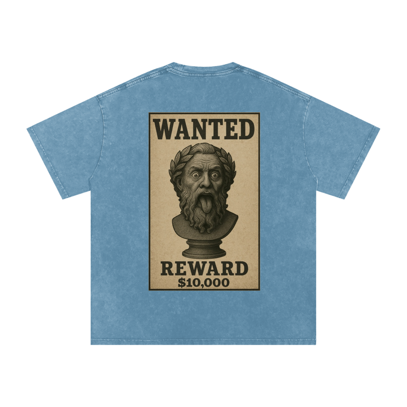 WANTED SERIES #01 Snow Washed Oversized Cotton T-Shirt
