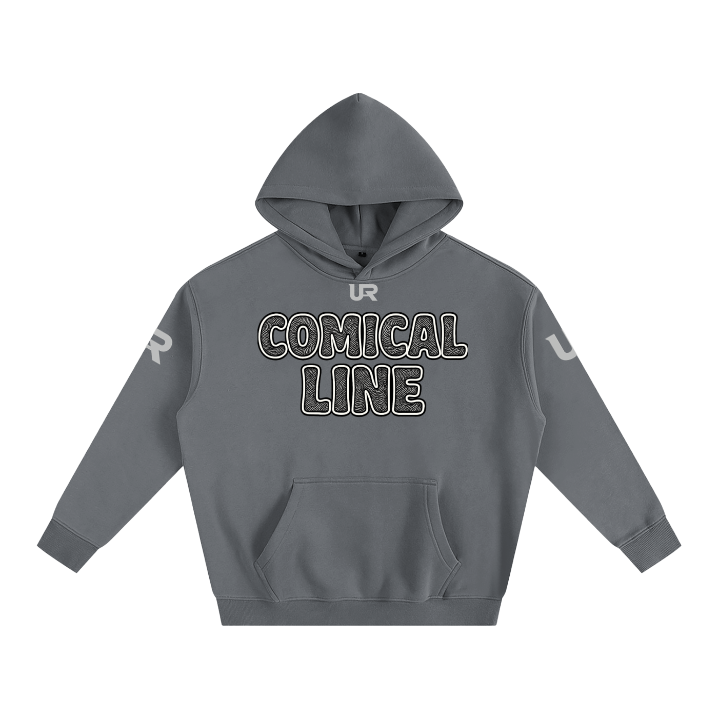 Comical line #01 Oversize Fleeced Hoodie