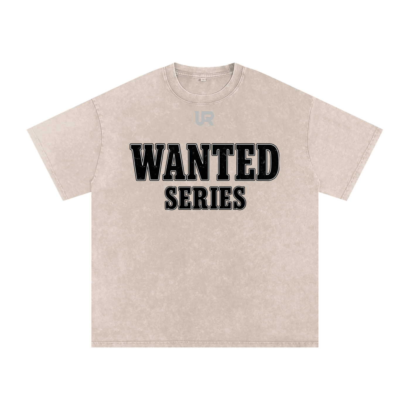 WANTED SERIES #01 Snow Washed Oversized Cotton T-Shirt