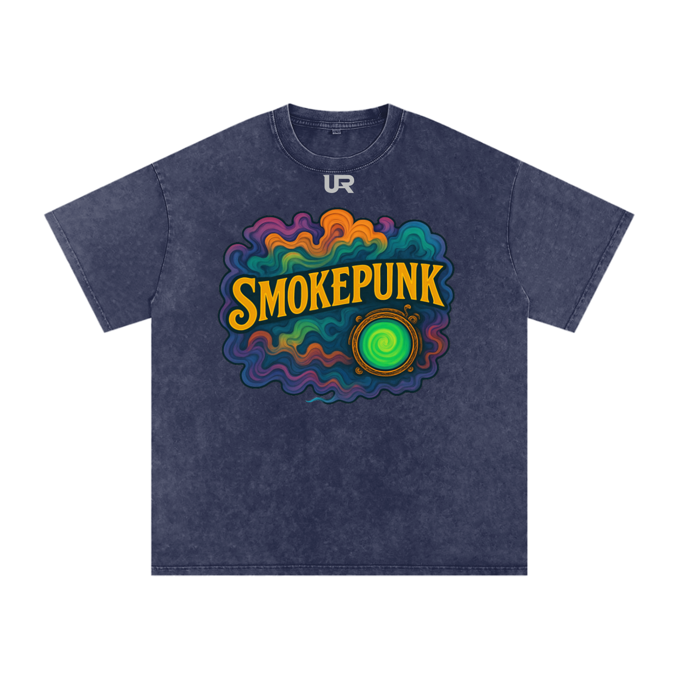 SMOKEPUNK #01 Snow Washed Oversized Cotton T-Shirt