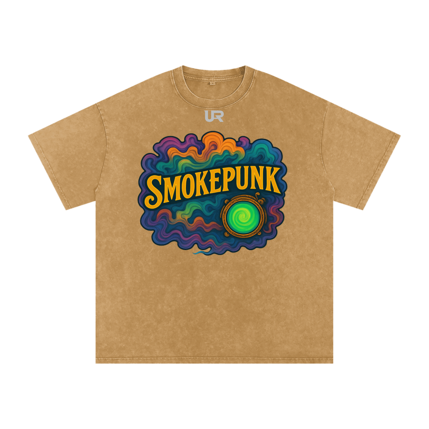 SMOKEPUNK #01 Snow Washed Oversized Cotton T-Shirt