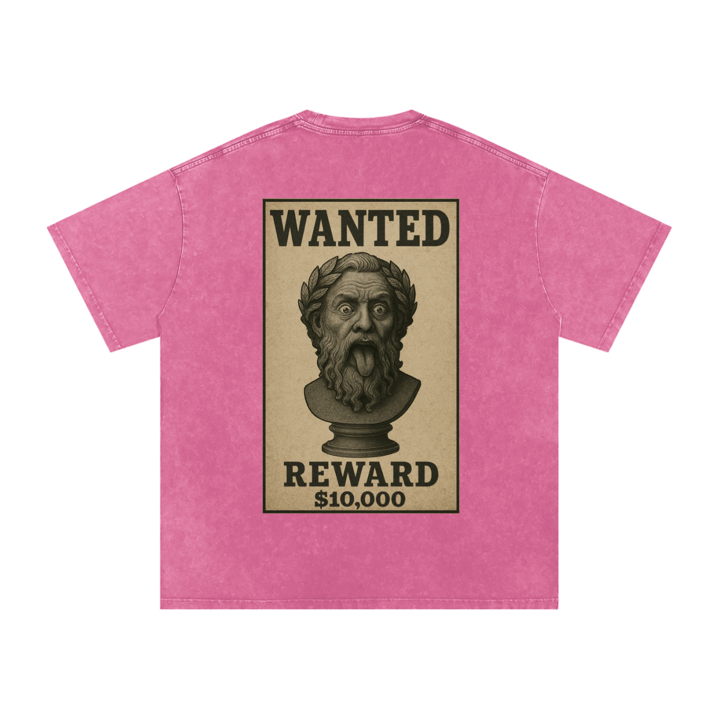 WANTED SERIES #01 Snow Washed Oversized Cotton T-Shirt