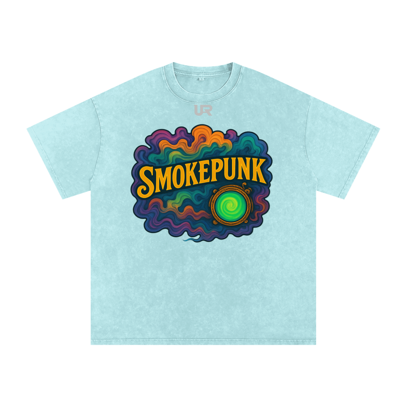 SMOKEPUNK #01 Snow Washed Oversized Cotton T-Shirt
