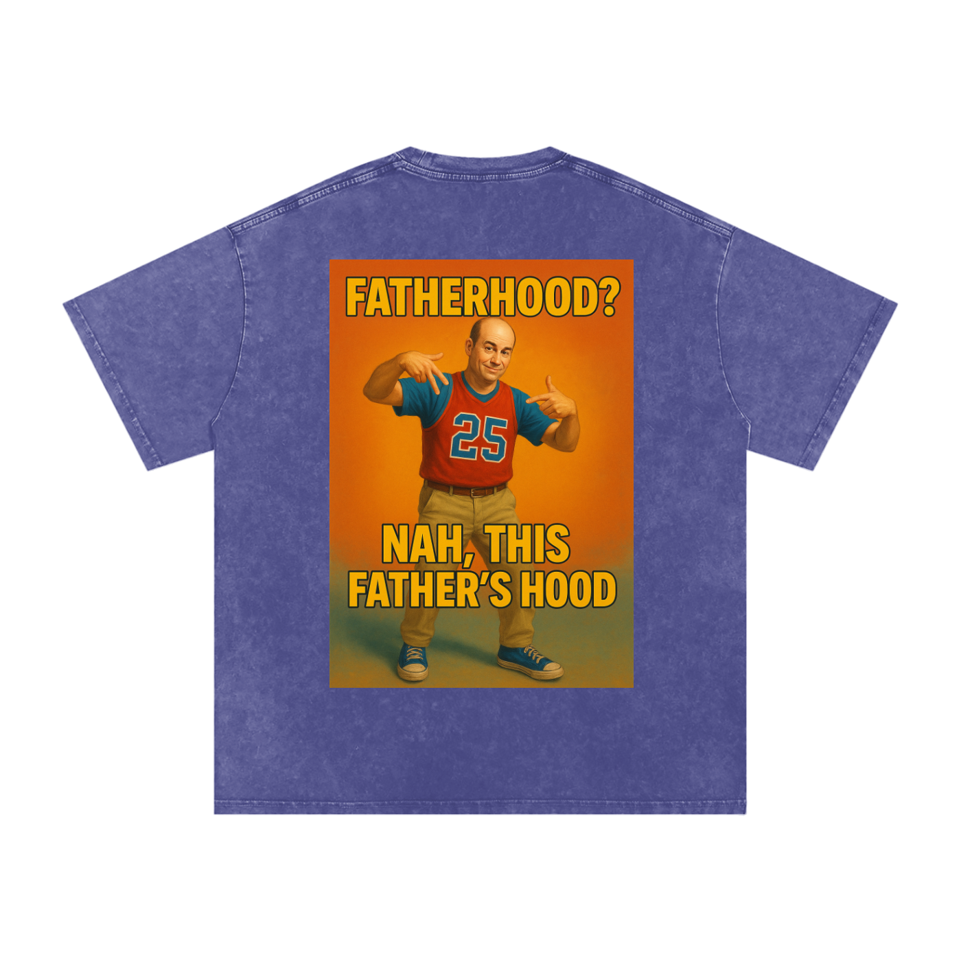 Comical Line #02 Snow Washed Oversized Cotton T-Shirt