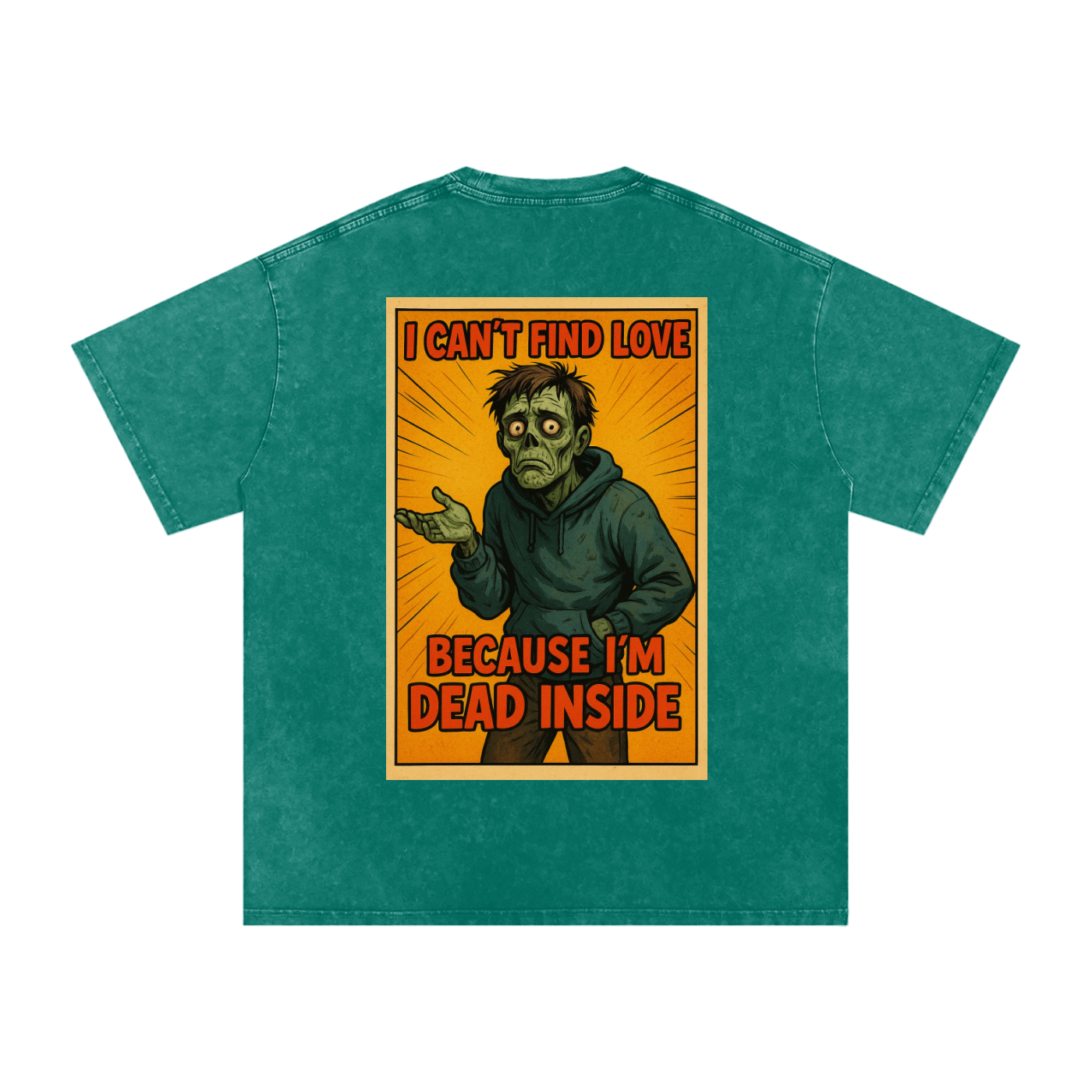 Comical line #01 Snow Washed Oversized Cotton T-Shirt