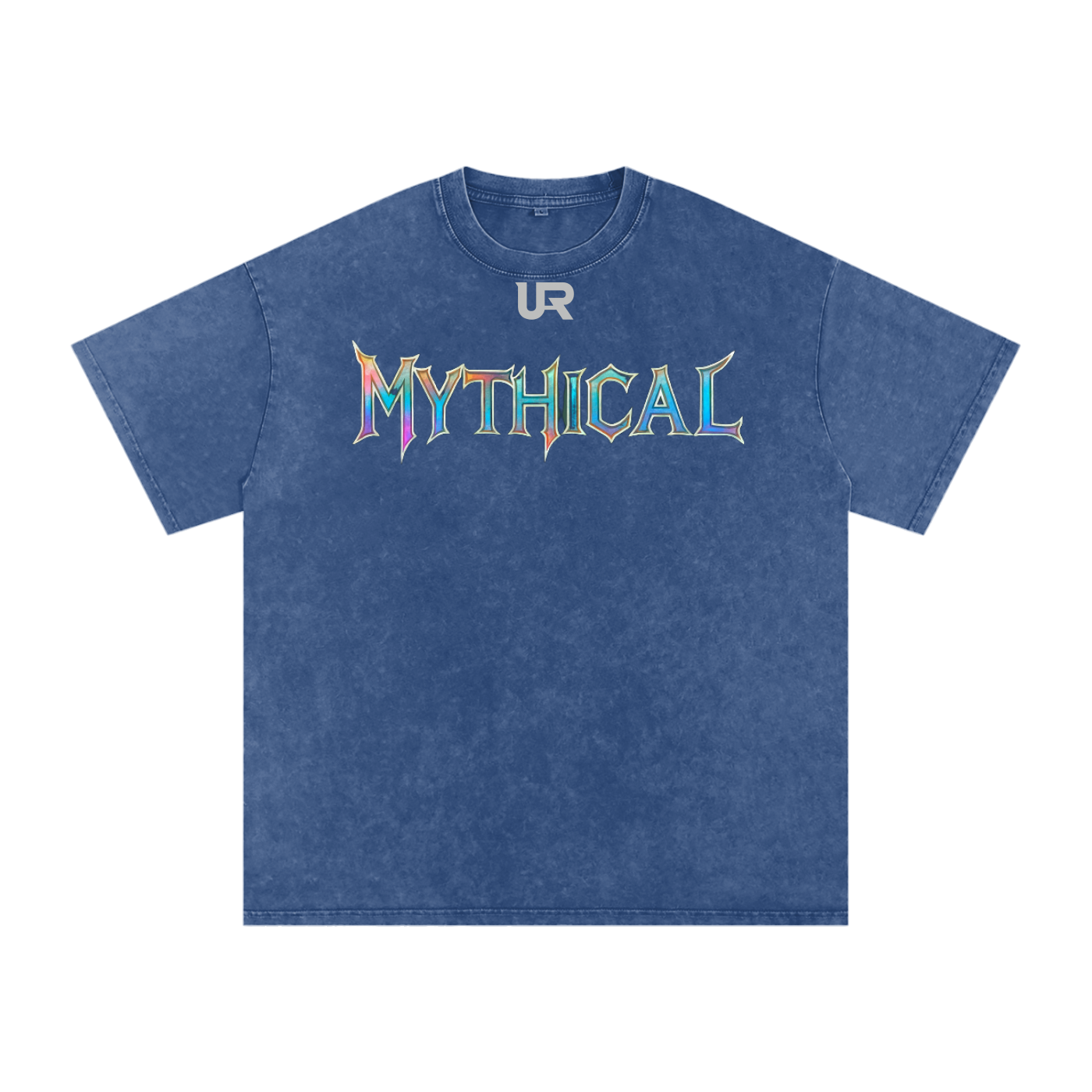 Mythical Flame, Snow Washed Oversized Cotton T-Shirt