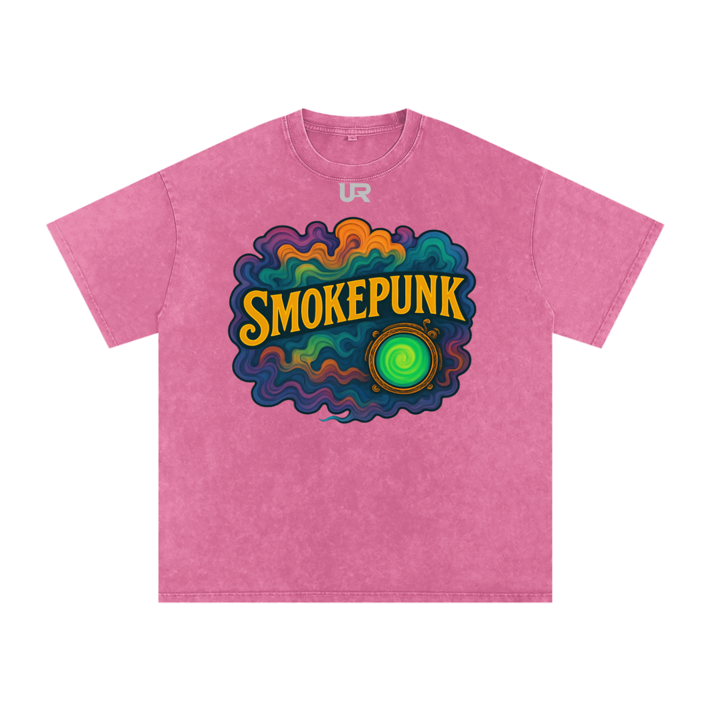 SMOKEPUNK #01 Snow Washed Oversized Cotton T-Shirt