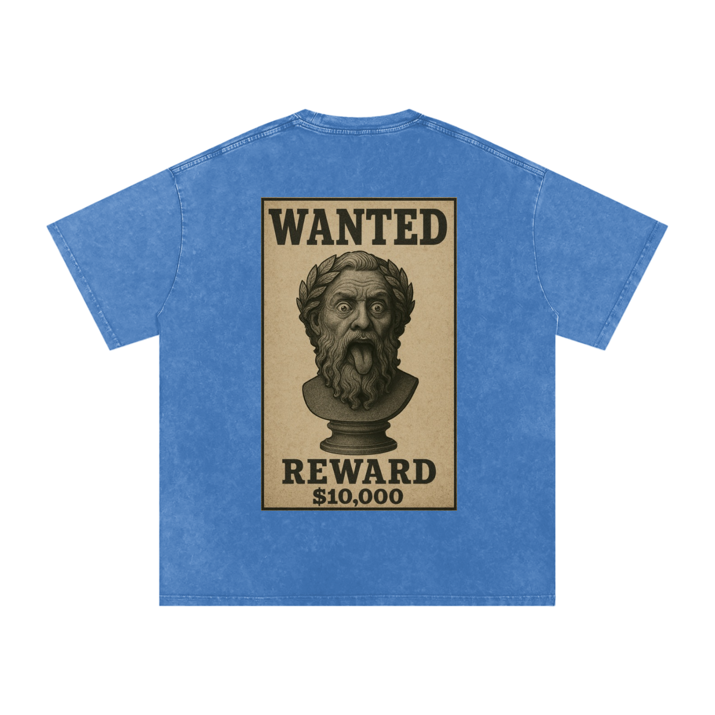 WANTED SERIES #01 Snow Washed Oversized Cotton T-Shirt