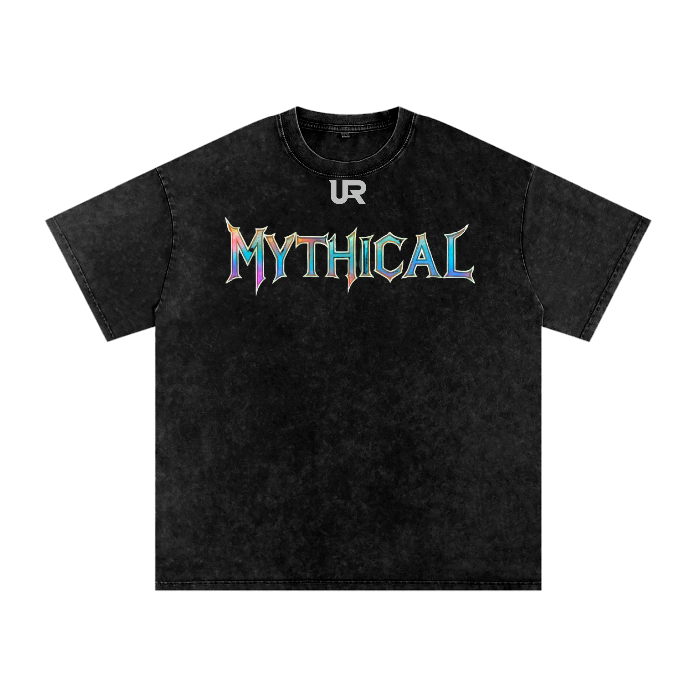 Mythical Flame, Snow Washed Oversized Cotton T-Shirt