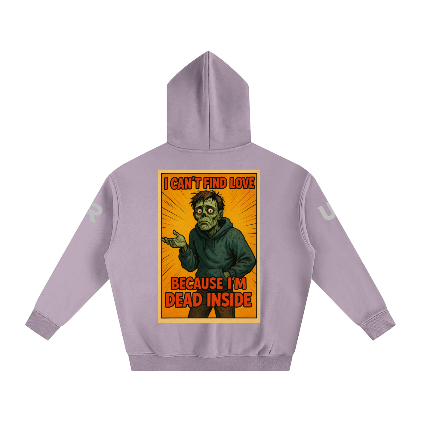 Comical line #01 Oversize Fleeced Hoodie