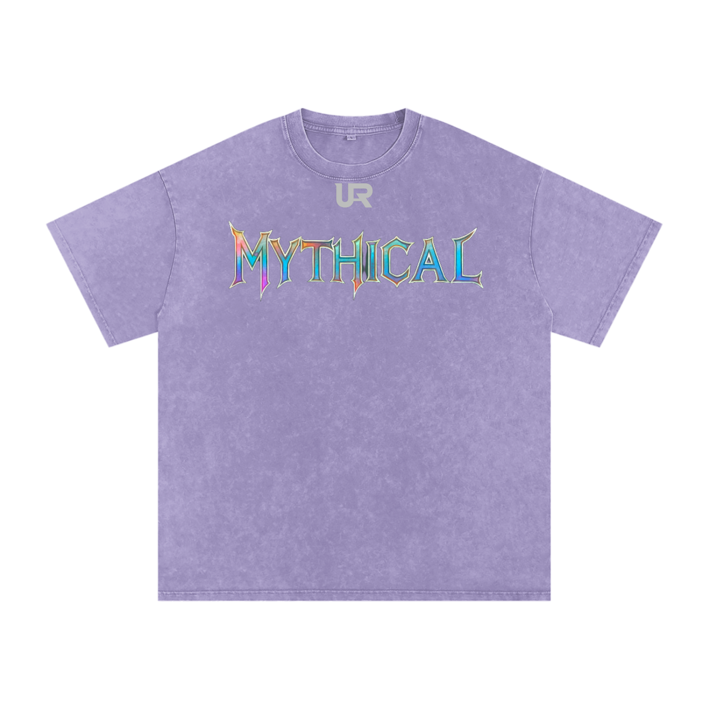 Mythical Flame, Snow Washed Oversized Cotton T-Shirt