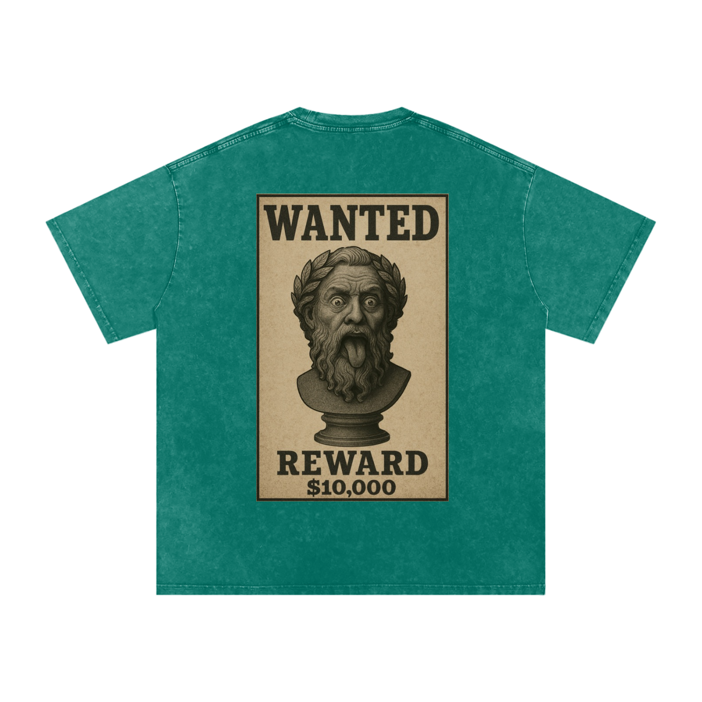 WANTED SERIES #01 Snow Washed Oversized Cotton T-Shirt