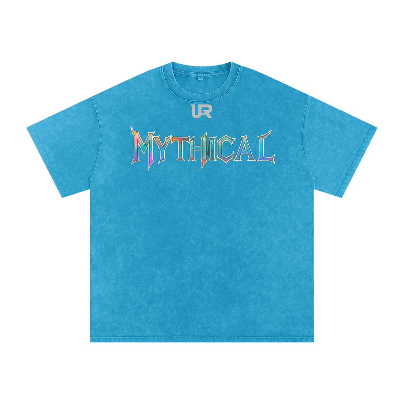 Mythical Flame, Snow Washed Oversized Cotton T-Shirt