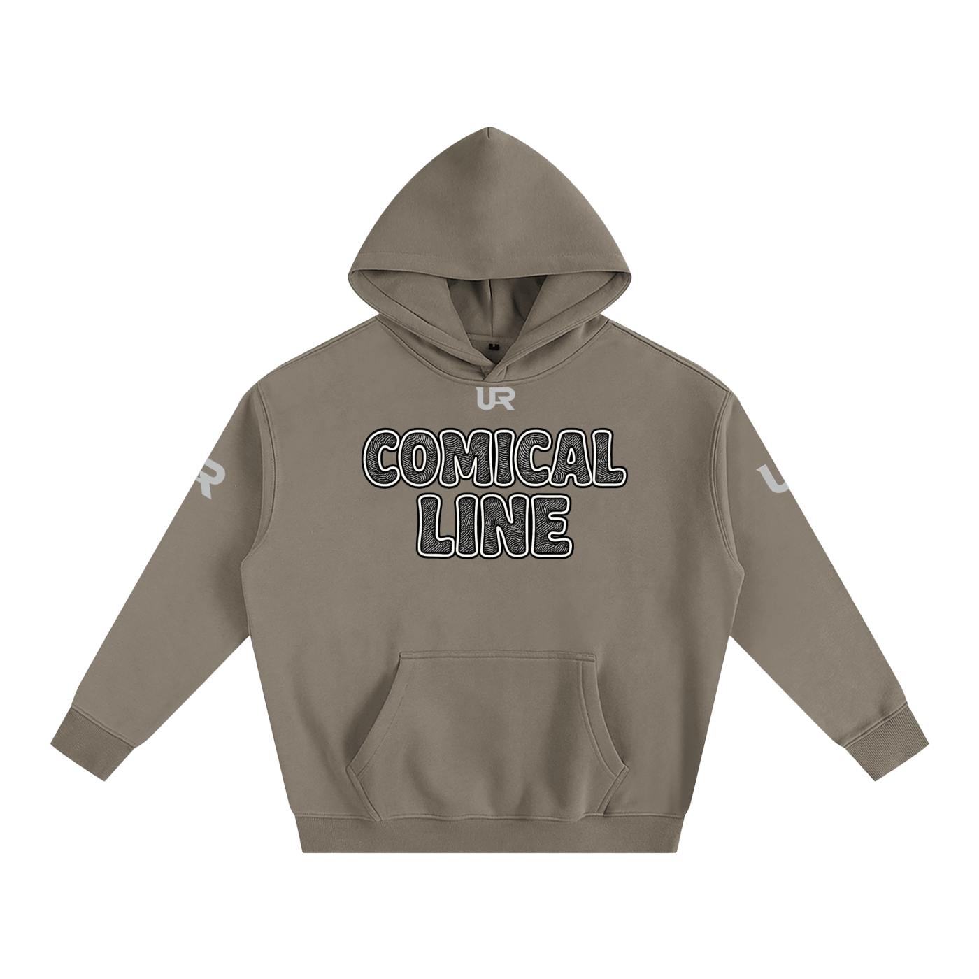 Comical line #02 Oversize Fleeced Hoodie