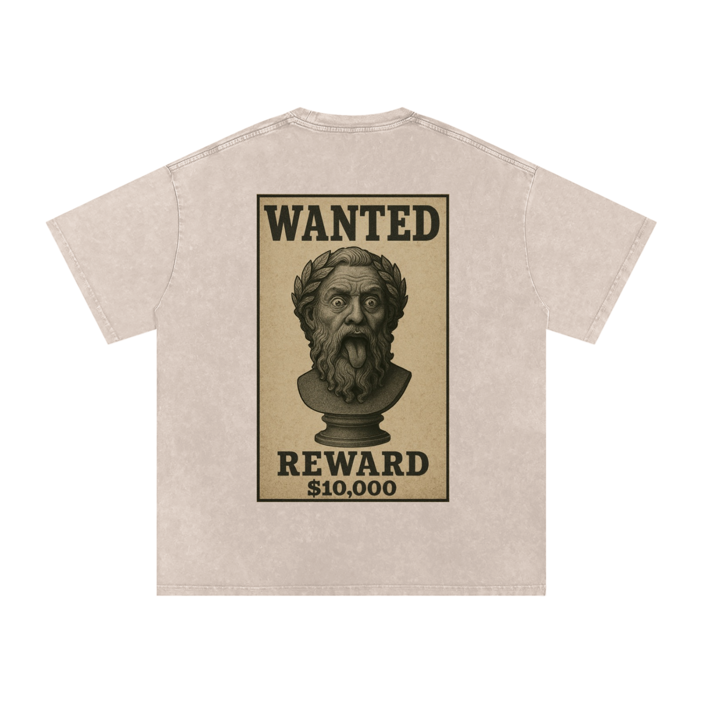 WANTED SERIES #01 Snow Washed Oversized Cotton T-Shirt
