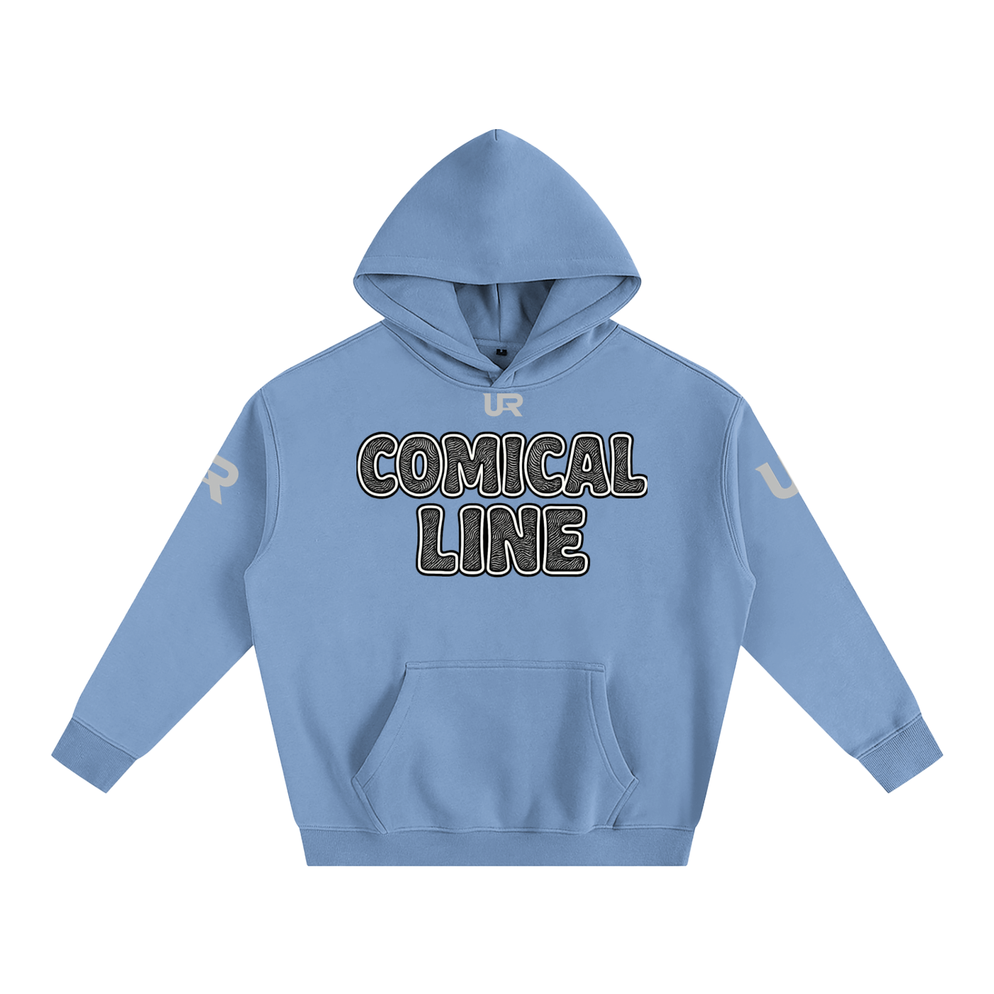 Comical line #01 Oversize Fleeced Hoodie