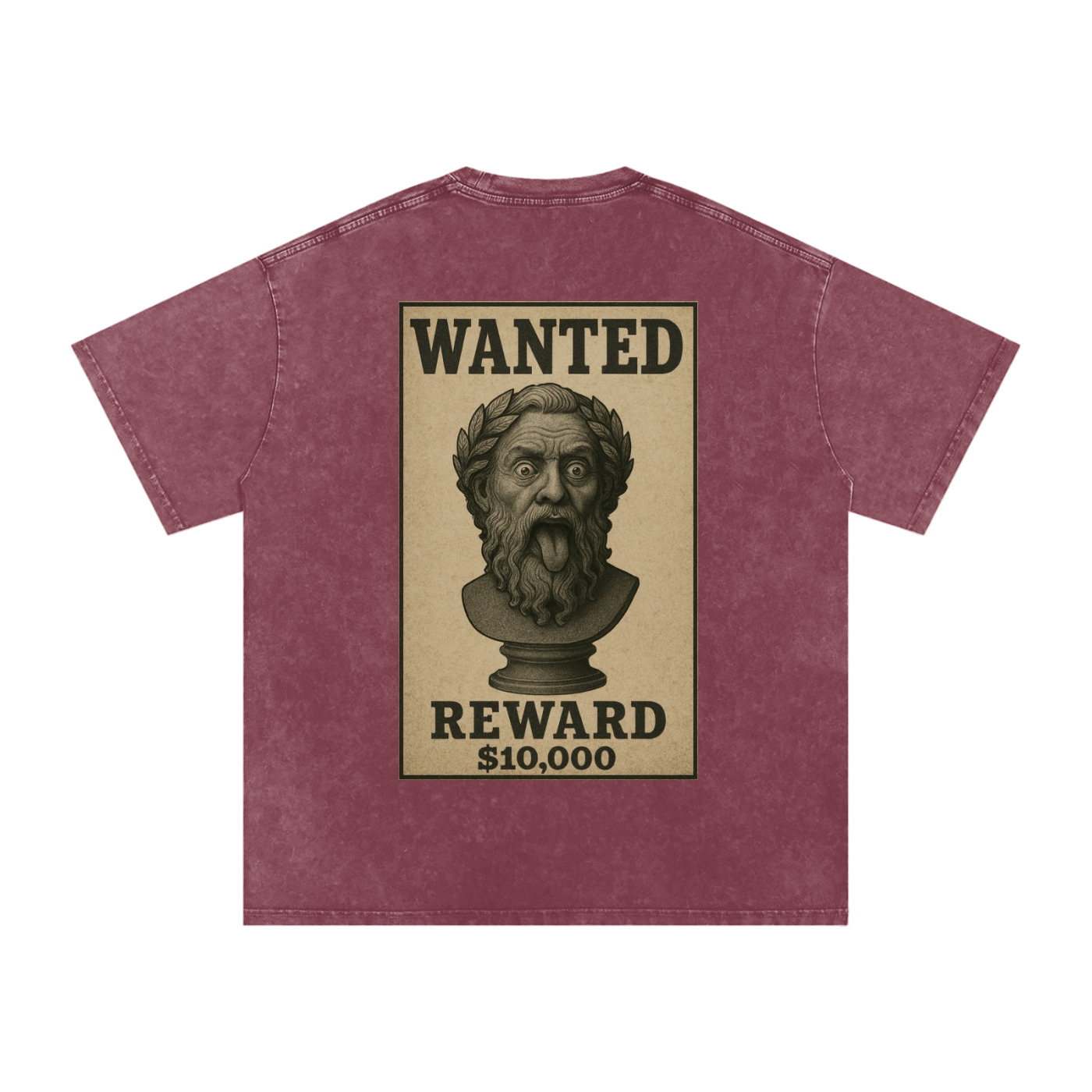 WANTED SERIES #01 Snow Washed Oversized Cotton T-Shirt