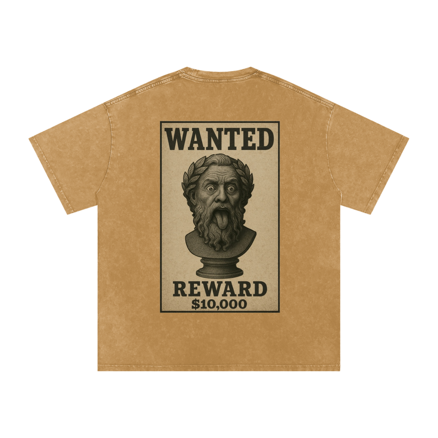 WANTED SERIES #01 Snow Washed Oversized Cotton T-Shirt
