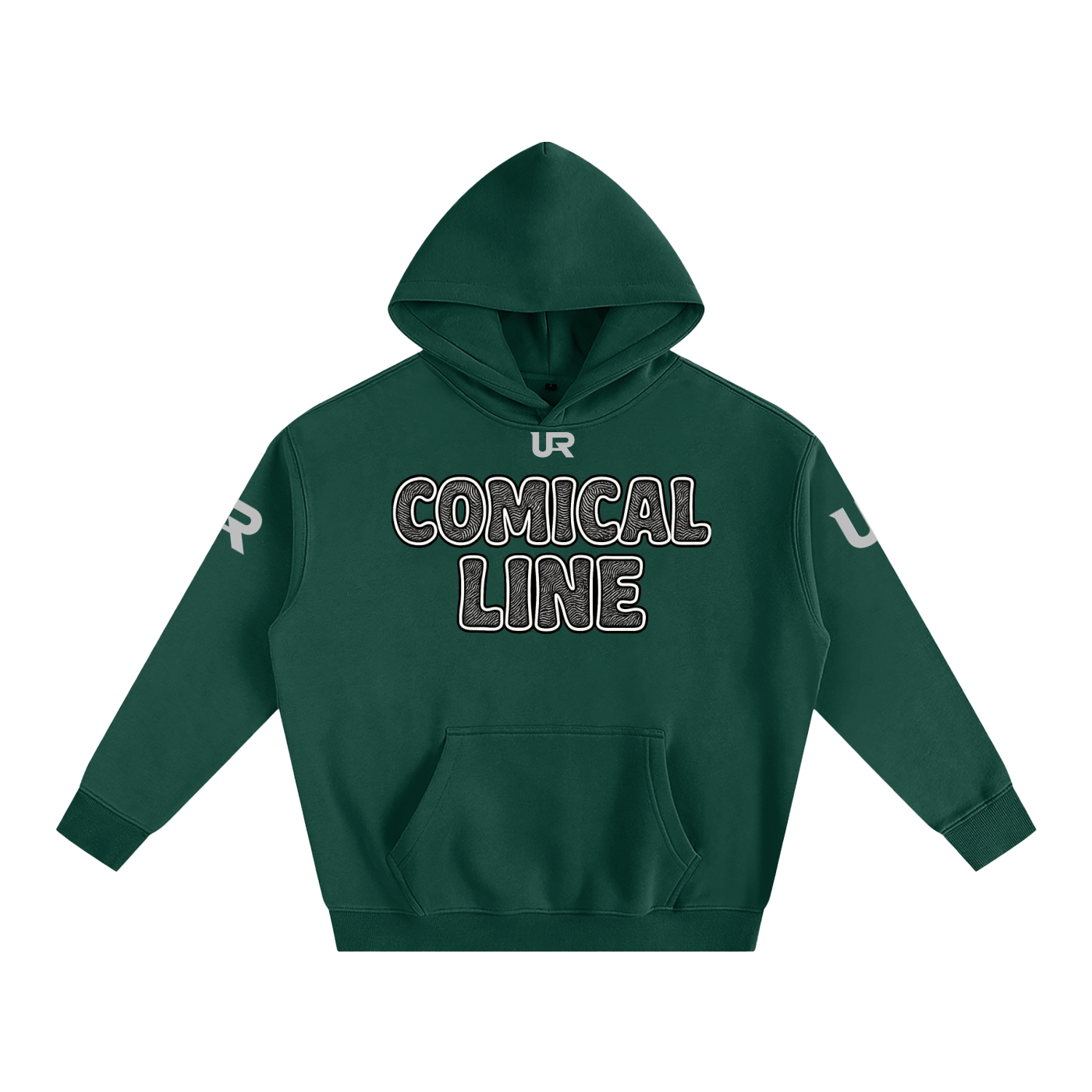 Comical line #01 Oversize Fleeced Hoodie