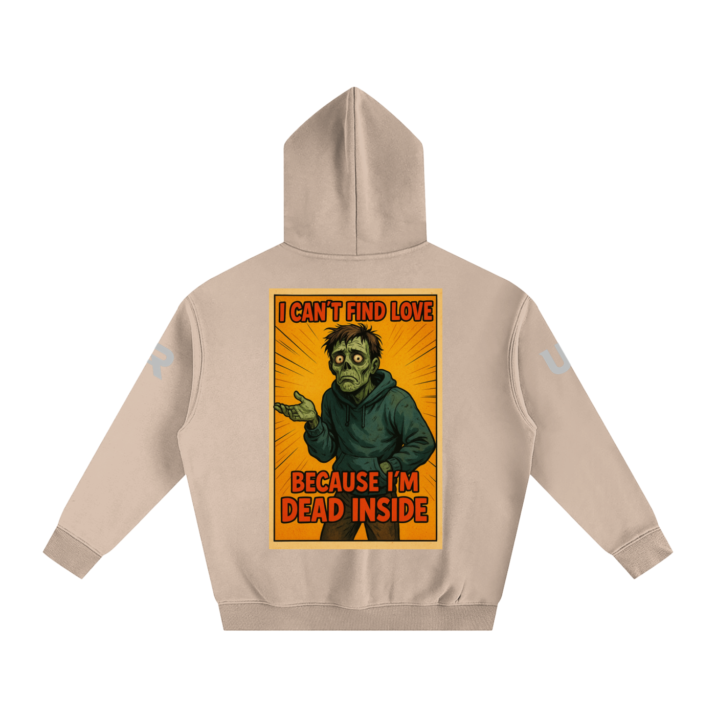 Comical line #01 Oversize Fleeced Hoodie