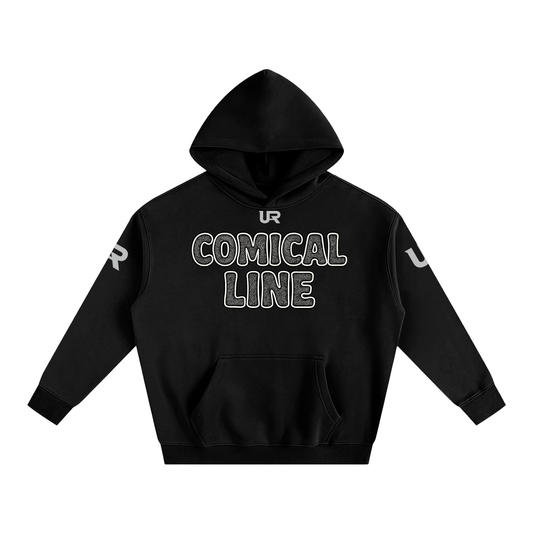 Comical line #01 Oversize Fleeced Hoodie