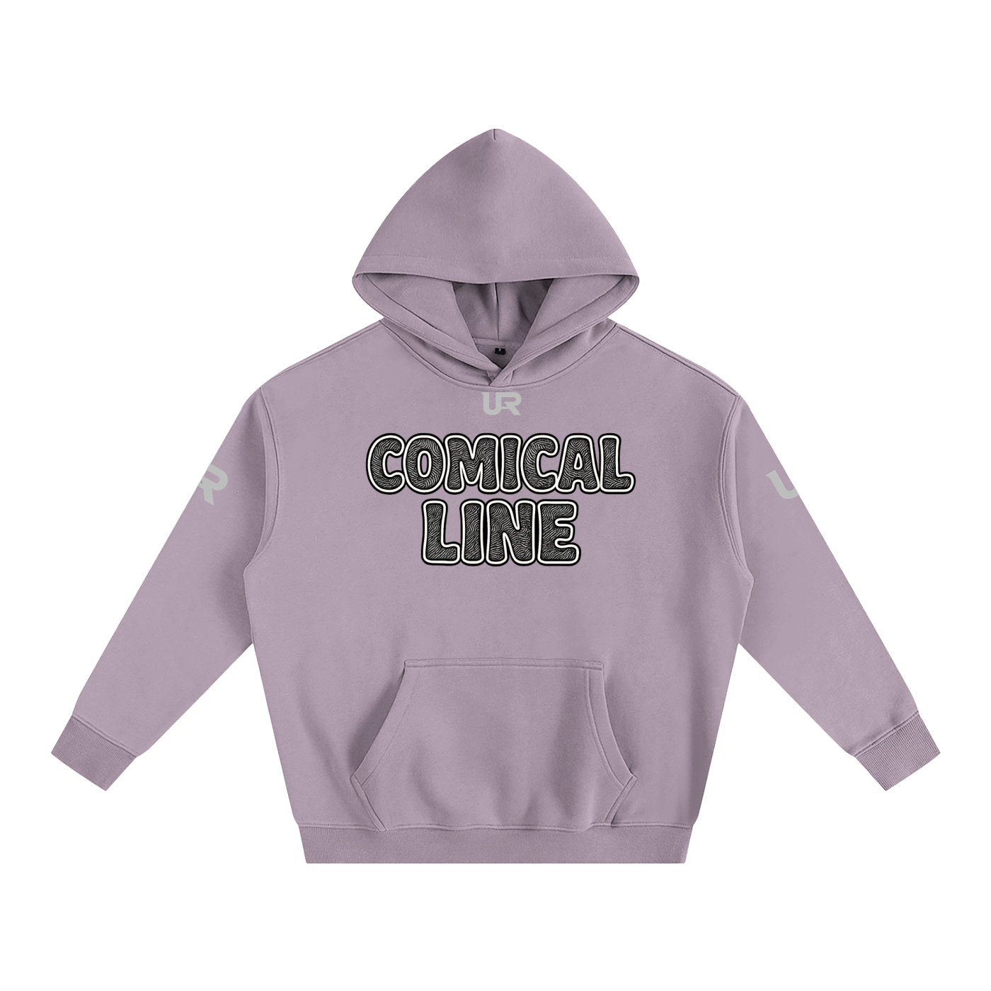 Comical line #02 Oversize Fleeced Hoodie