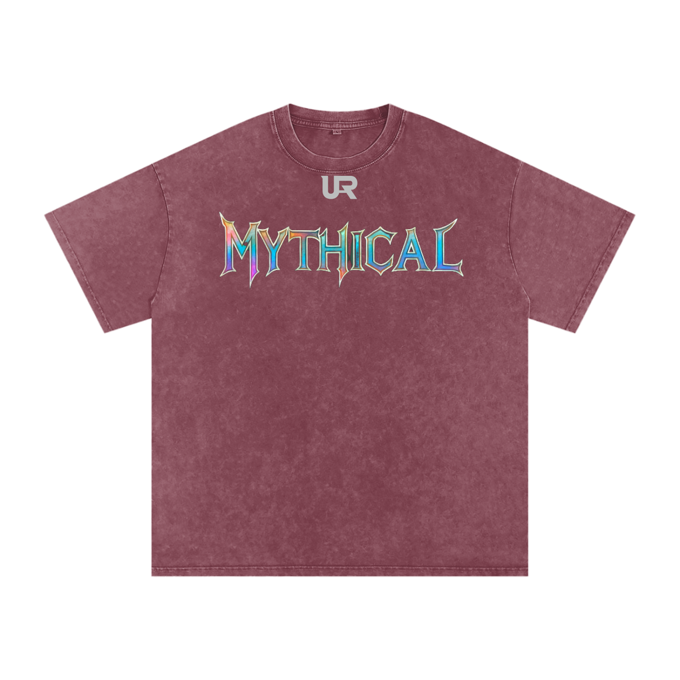 Mythical Flame, Snow Washed Oversized Cotton T-Shirt