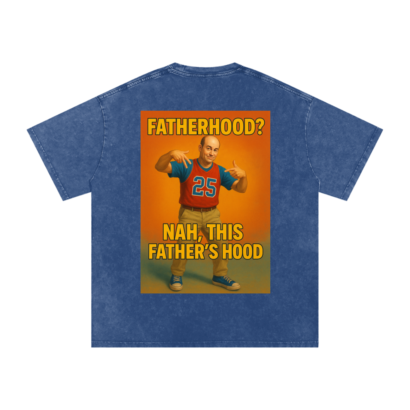 Comical Line #02 Snow Washed Oversized Cotton T-Shirt