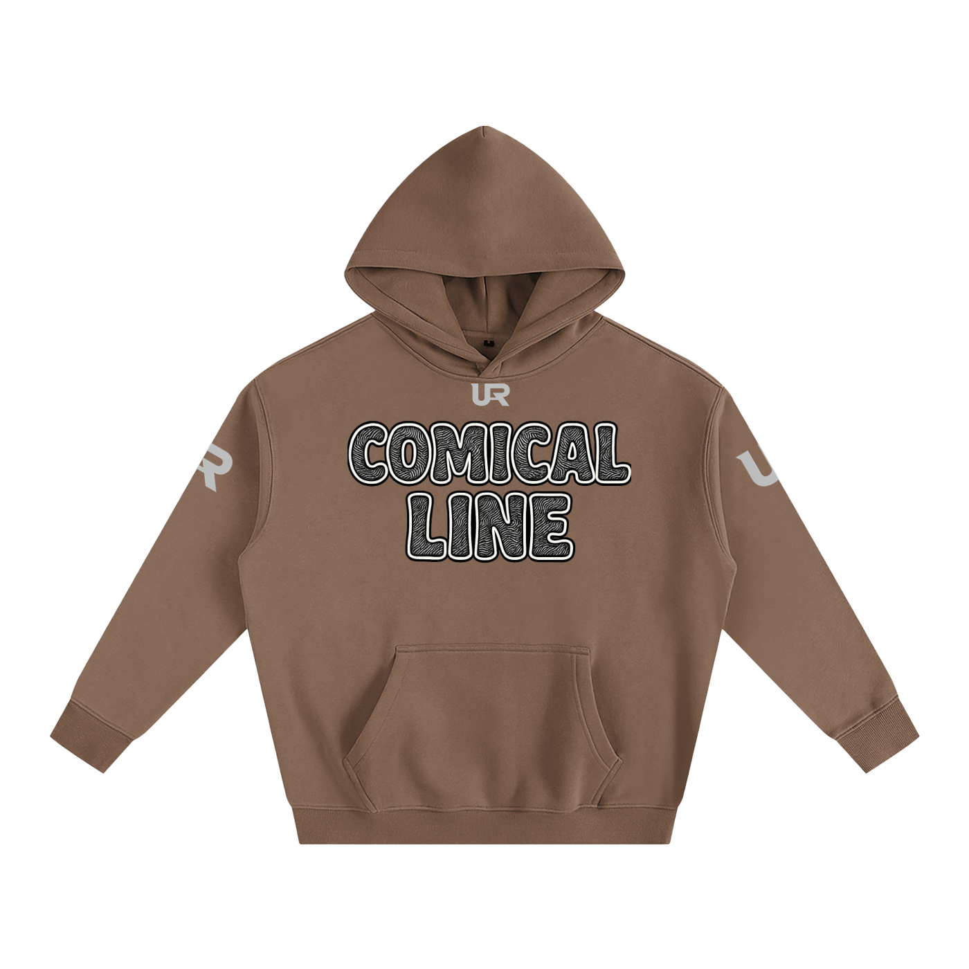Comical line #01 Oversize Fleeced Hoodie