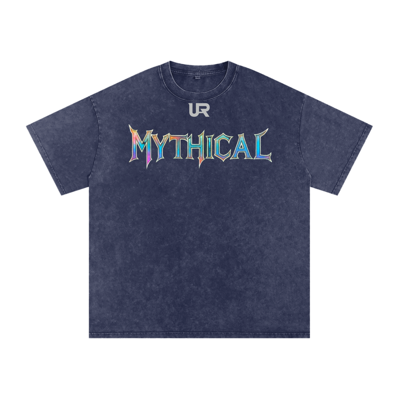 Mythical Flame, Snow Washed Oversized Cotton T-Shirt