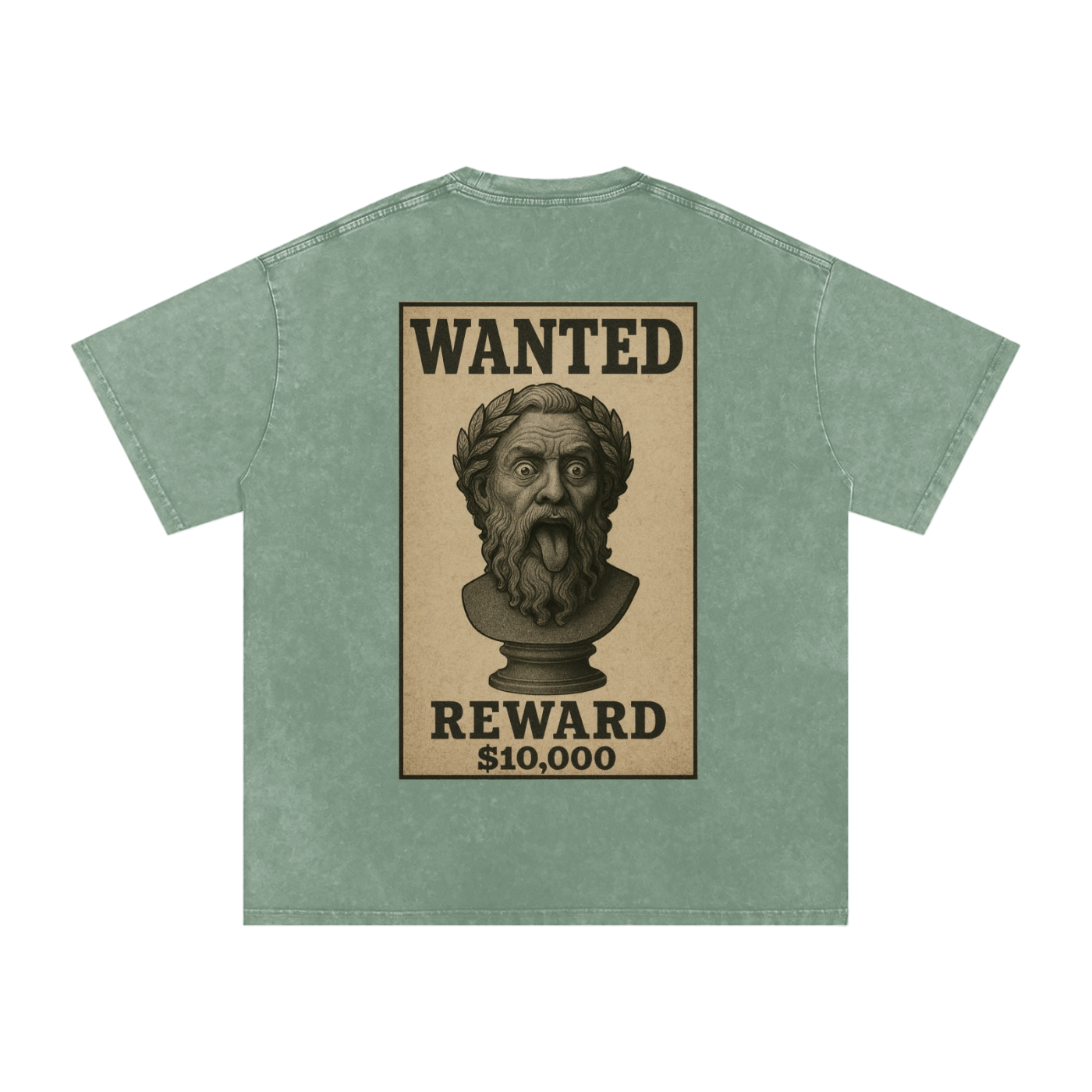 WANTED SERIES #01 Snow Washed Oversized Cotton T-Shirt