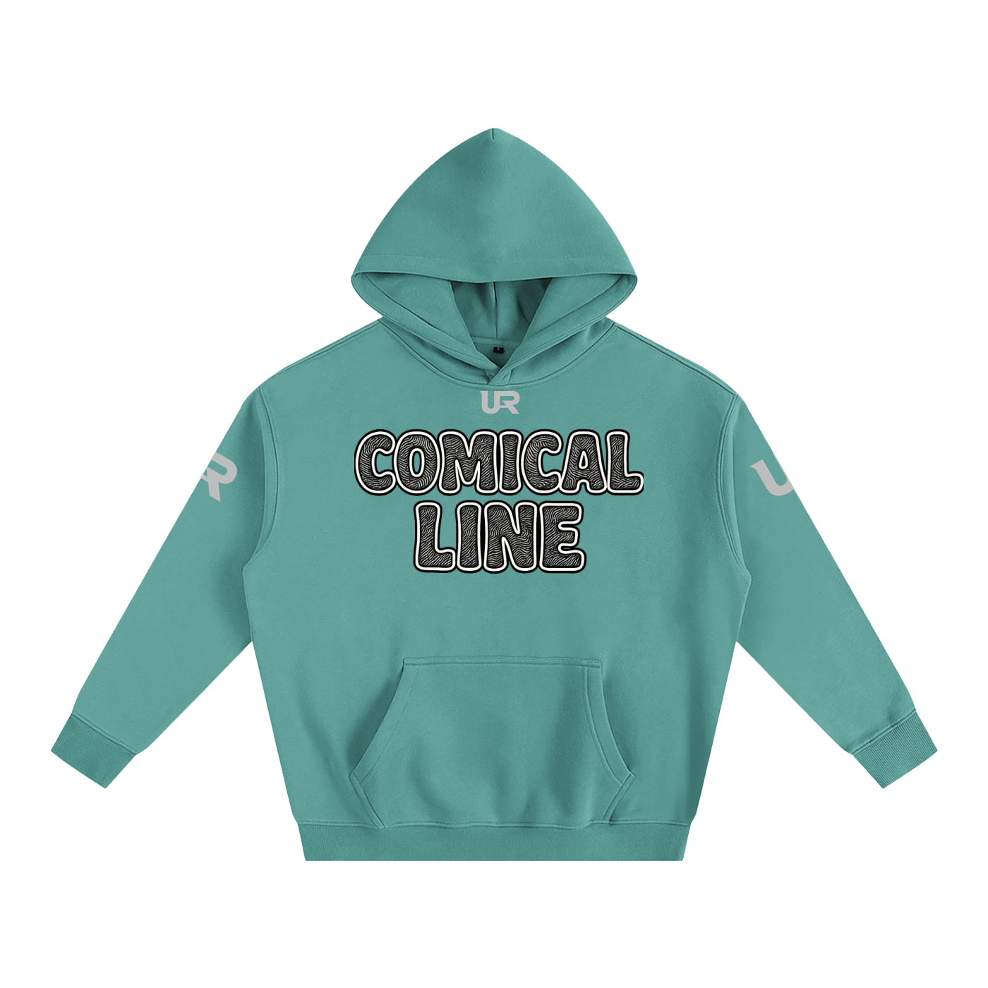 Comical line #01 Oversize Fleeced Hoodie