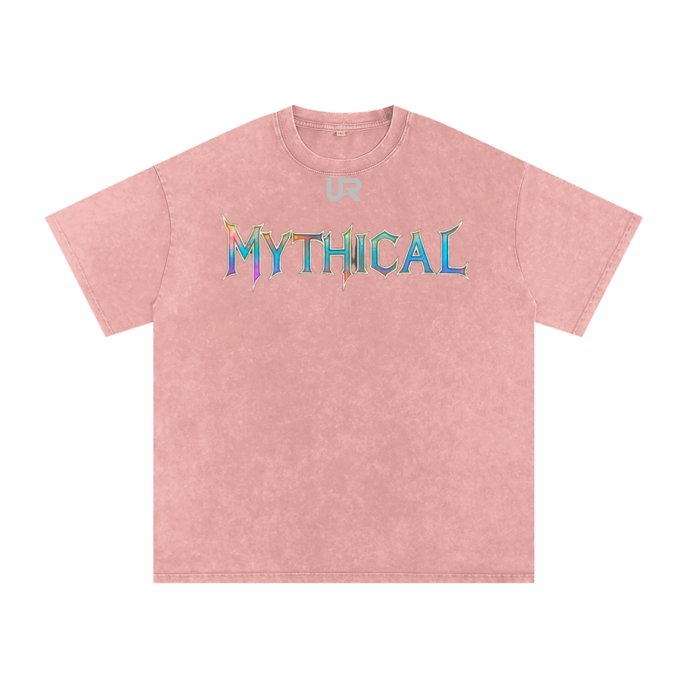 Mythical Flame, Snow Washed Oversized Cotton T-Shirt