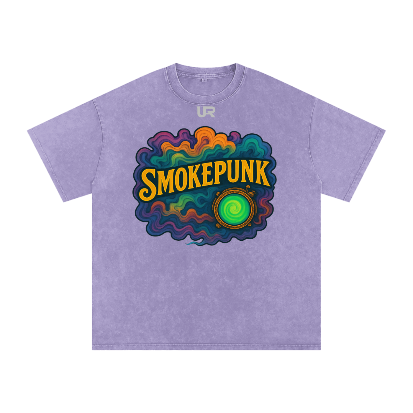 SMOKEPUNK #01 Snow Washed Oversized Cotton T-Shirt