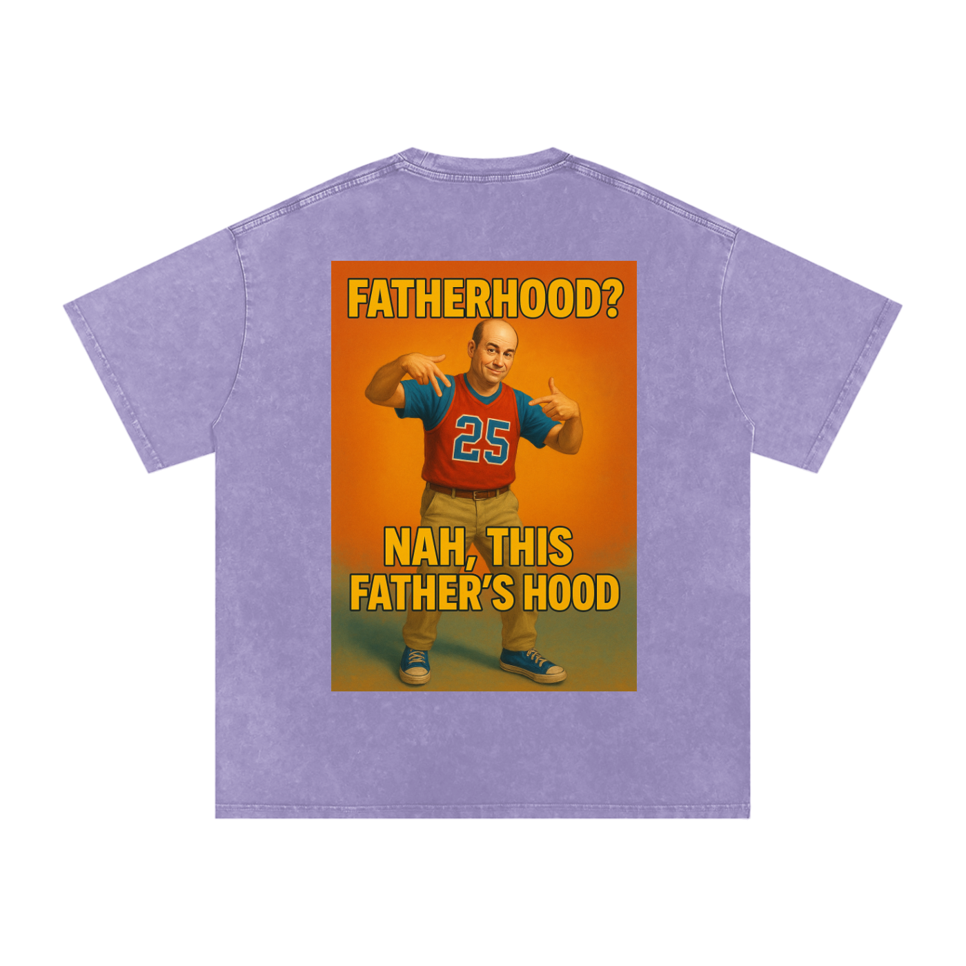 Comical Line #02 Snow Washed Oversized Cotton T-Shirt