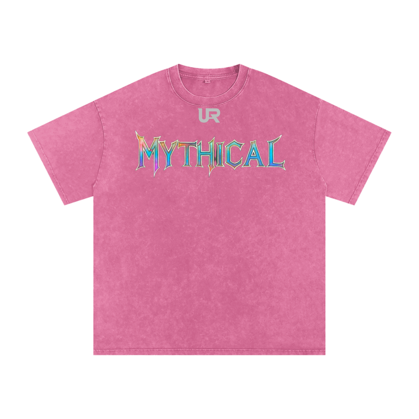 Mythical Flame, Snow Washed Oversized Cotton T-Shirt