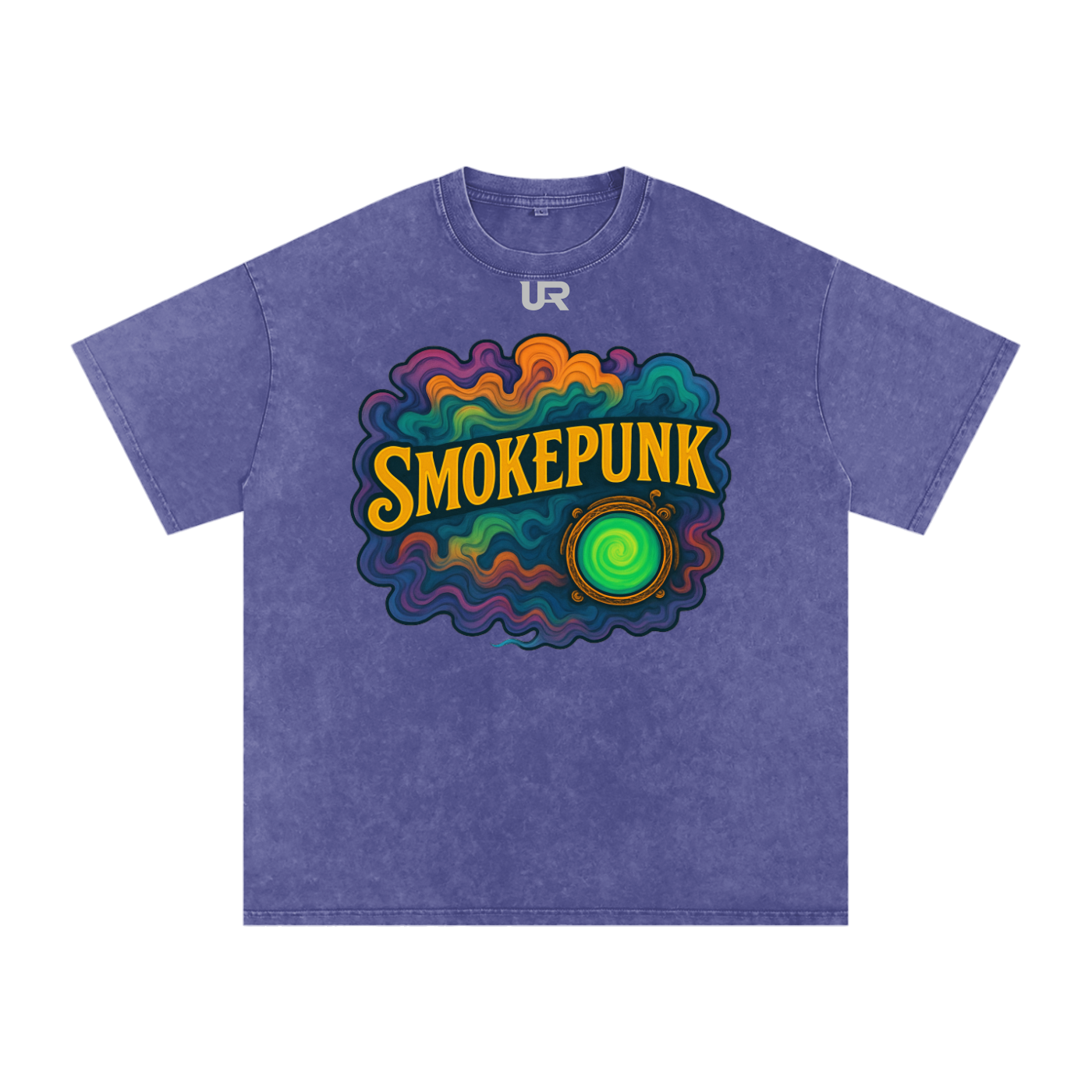 SMOKEPUNK #01 Snow Washed Oversized Cotton T-Shirt