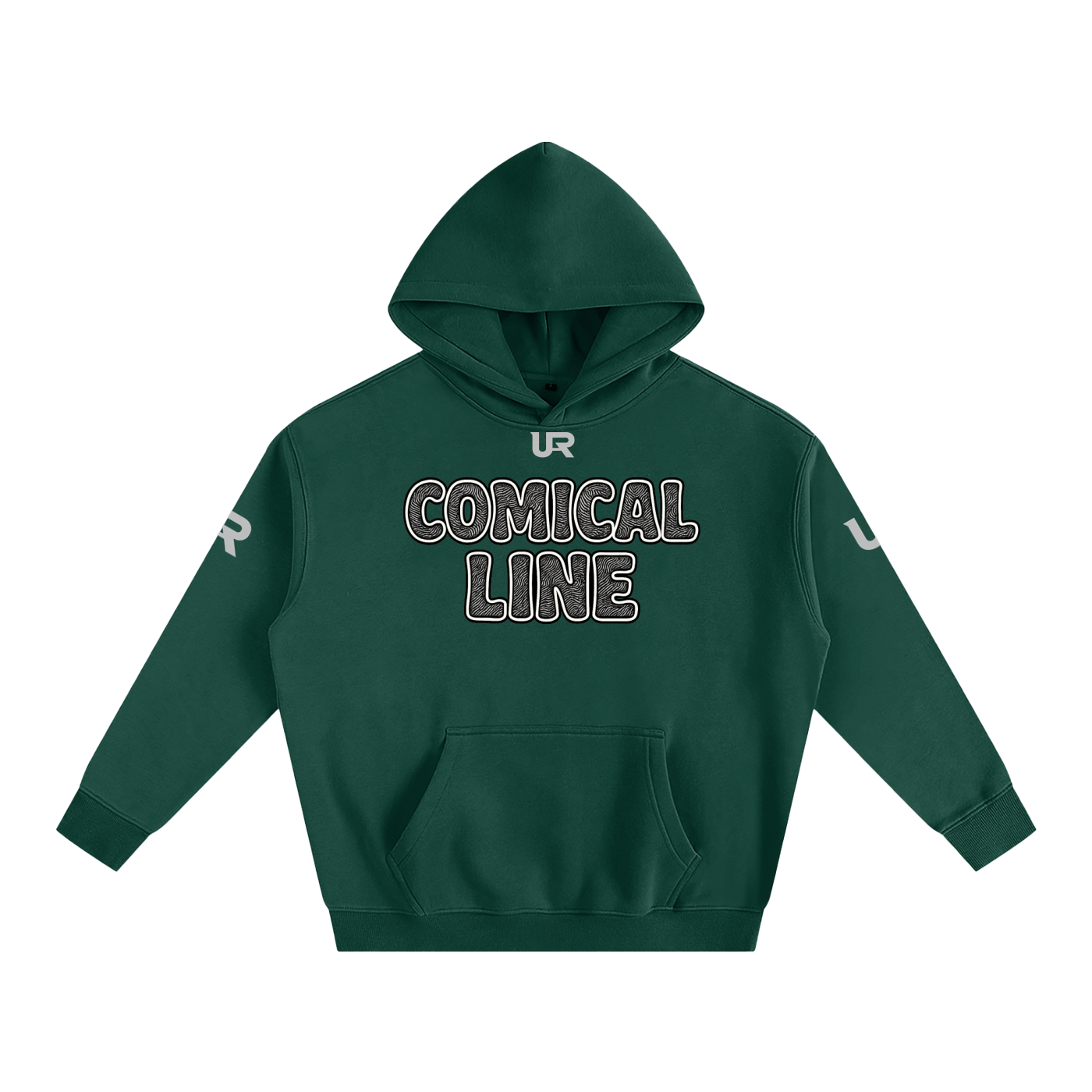 Comical line #02 Oversize Fleeced Hoodie