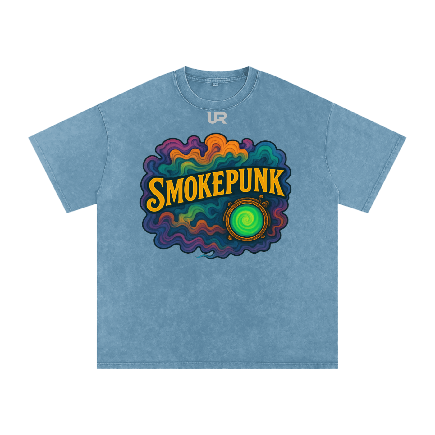 SMOKEPUNK #01 Snow Washed Oversized Cotton T-Shirt