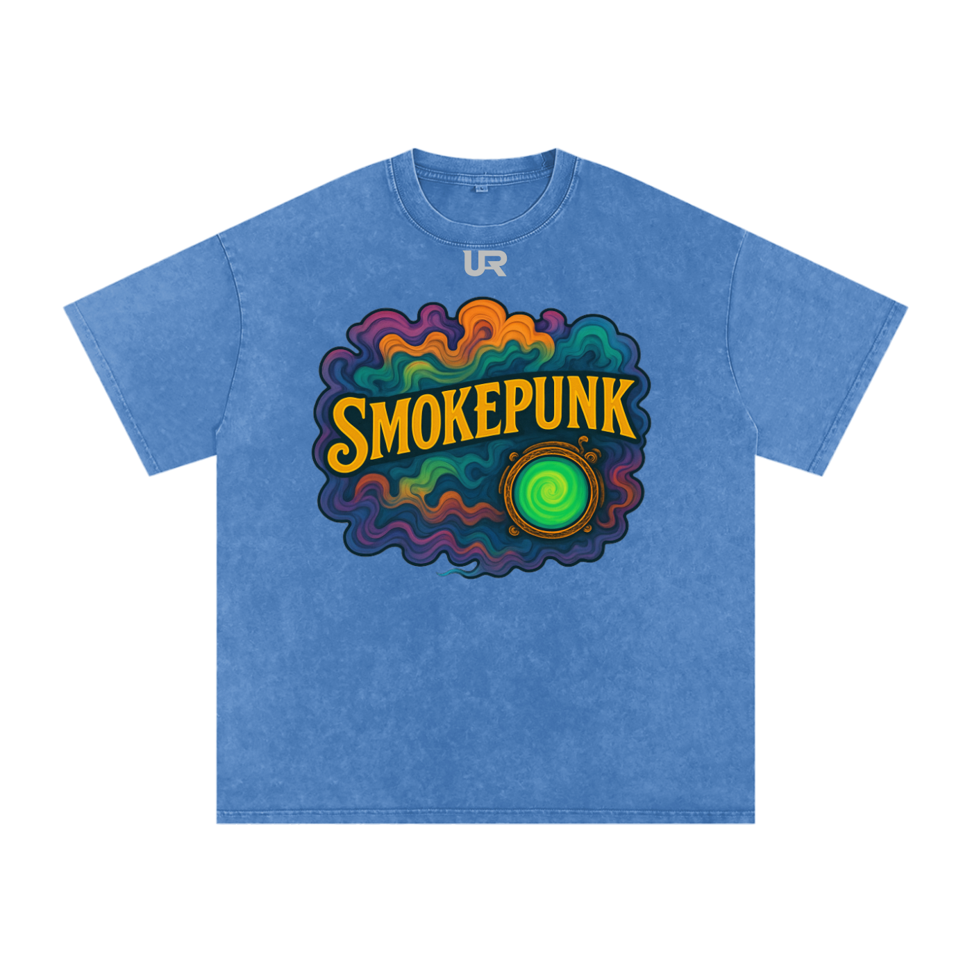 SMOKEPUNK #01 Snow Washed Oversized Cotton T-Shirt