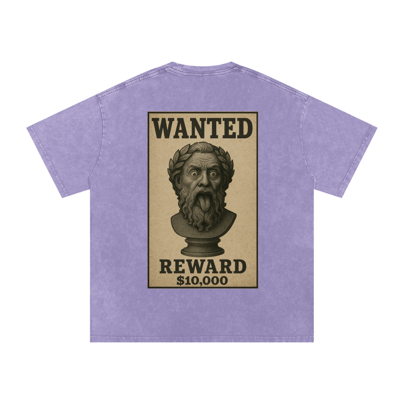 WANTED SERIES #01 Snow Washed Oversized Cotton T-Shirt
